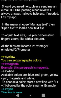 A Prompter for Android screenshot 14