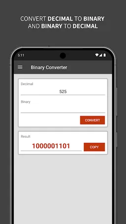 Bits Bytes Binary Converter screenshot 5