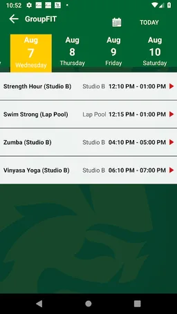 NDSU Wellness Center screenshot 2