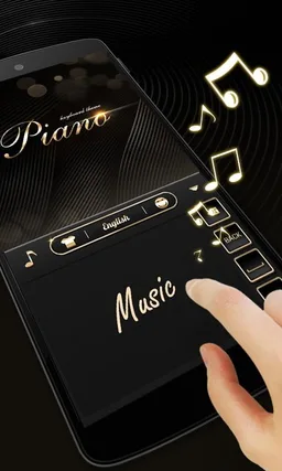 Piano GO Keyboard Animated Theme screenshot 1