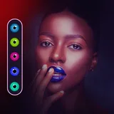 Eye lens and Face makeup icon