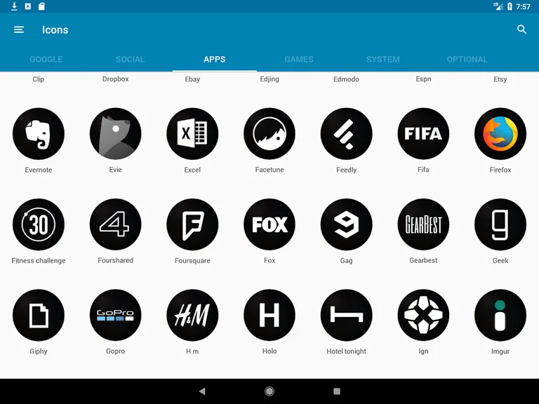 Material Black Icon Pack screenshot 4