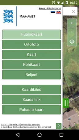 Maa-ameti Kaardirakendus screenshot 3