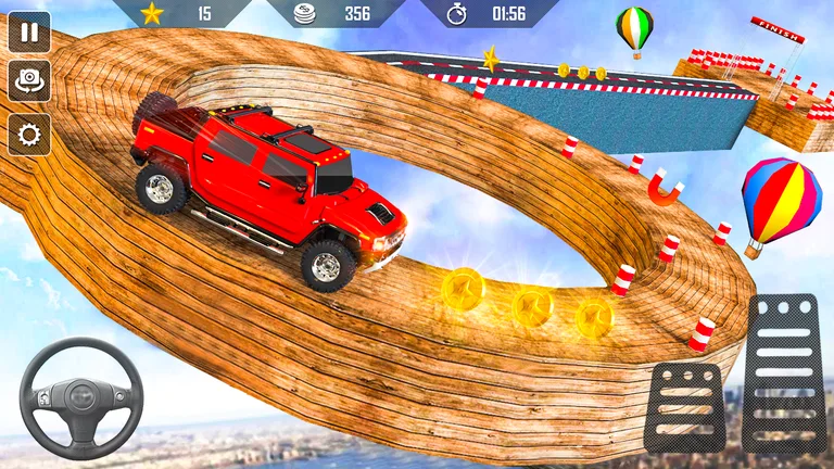 Offroad Jeep Driving Tricky Stunt Master screenshot 5