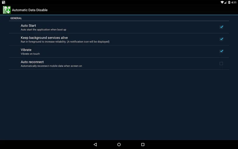 [ROOT] Automatic Data Disable +Widget screenshot 8