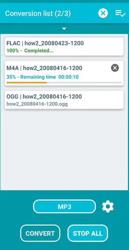 Audio Converter - All formats screenshot 2