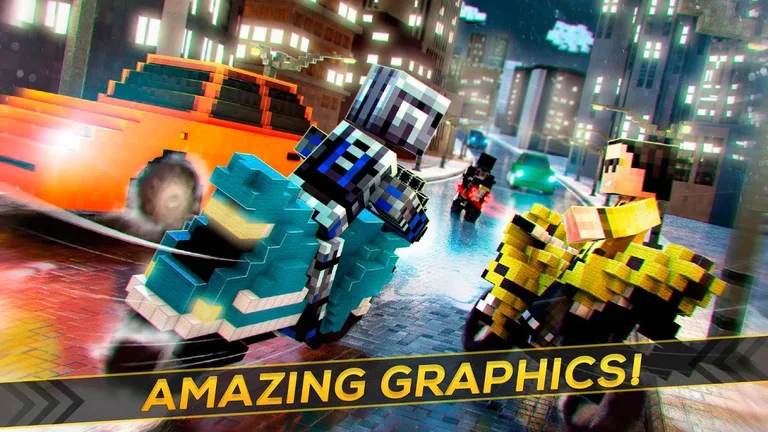 Blocky Superbikes Race Game - Motorcycle Challenge screenshot 6