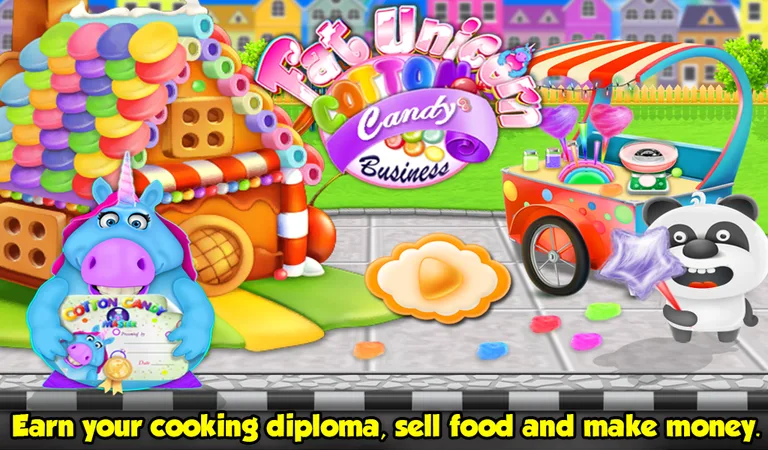 Mr. Fat Unicorn Cotton Candy Maker! DIY Cooking screenshot 10