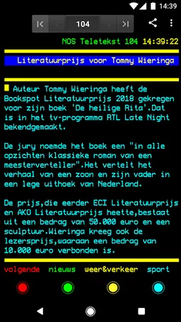 NOS Teletekst screenshot 2