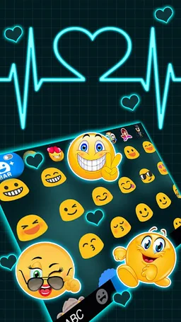 Neon Heart Love Themes screenshot 1
