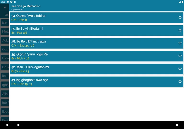 Cantiques Méthodistes screenshot 13