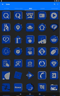 Blue Icon Pack Paid screenshot 7