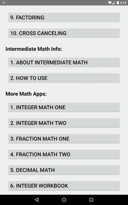 Intermediate Math screenshot 2