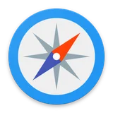 Compass Free (latitude and longitude coordinates) icon