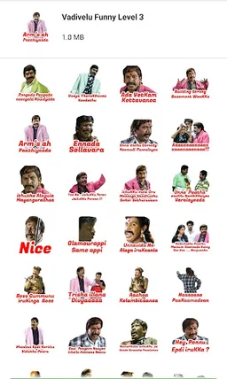 Vadivelu Stickers screenshot 6