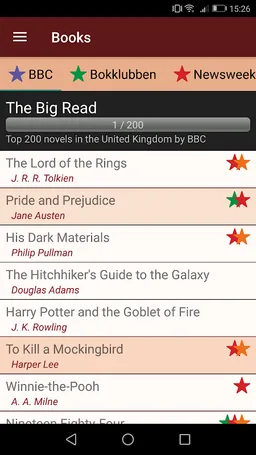 Books I've read screenshot 2