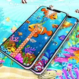 Fish zipper lock screen screenshot 2