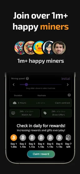 Bitcoin Mining (Crypto Miner) screenshot 1