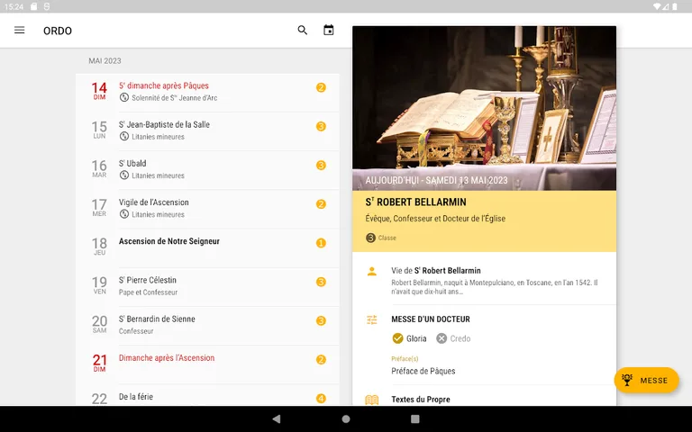 ORDO: calendrier liturgique screenshot 9