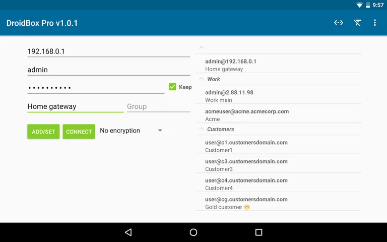 DroidBox Mikrotik config tool screenshot 11