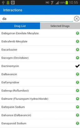 IBM Micromedex Drug Interactions screenshot 2