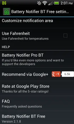 Battery Notifier BT Free screenshot 6