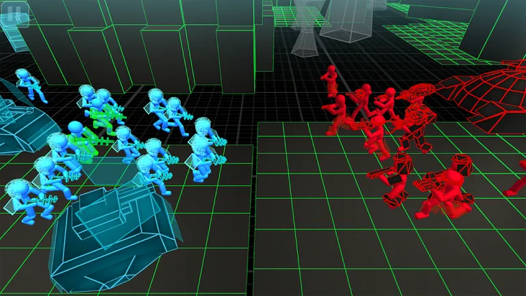 Stickman Simulator: Neon Tank screenshot 2