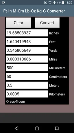 Foot Inch Meter Centimeter screenshot 5