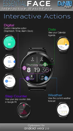 Essential Face HD Watch Face screenshot 3