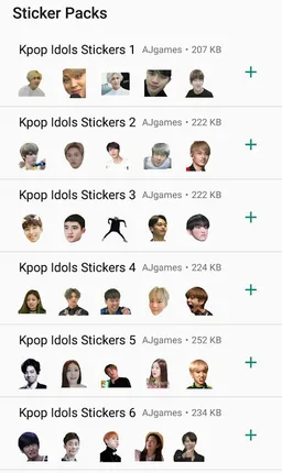 K-Pop Stickers Whatsapp screenshot 1