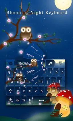 Blooming Night Keyboard Theme screenshot 2
