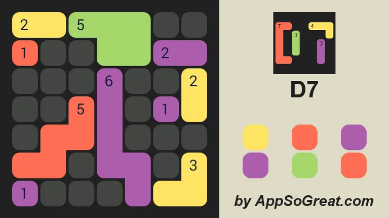 D7: pack the coloured Dominoes screenshot 5