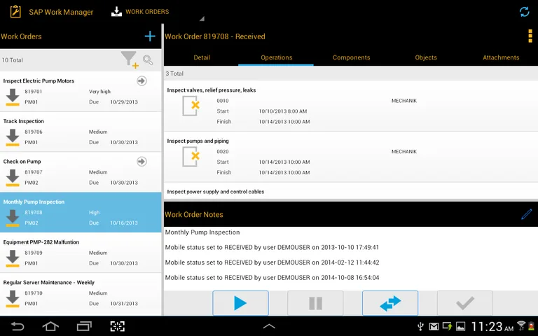 SAP Work Manager screenshot 8