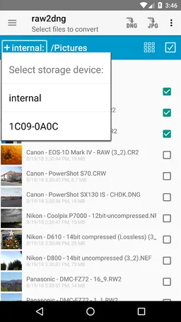 raw2dng screenshot 5