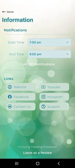 Practicing Presence App screenshot 1