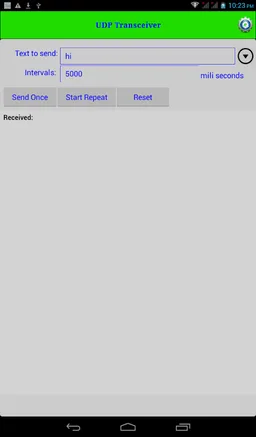 UDP Transceiver screenshot 4