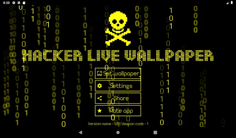 Hacker Live Wallpaper Matrix screenshot 2