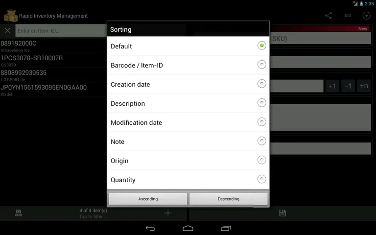 Rapid Inventory screenshot 2