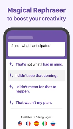 Reverso Rephraser & Synonyms screenshot 1