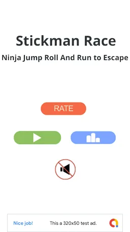 Stickman Race Ninja Jump, Roll And Run to Escape screenshot 5