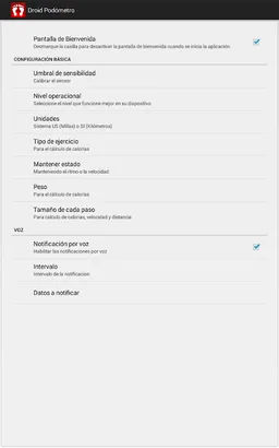 Droid Podómetro screenshot 14