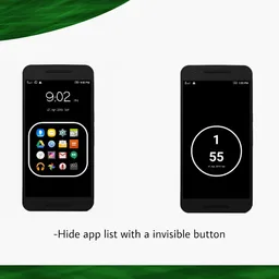 Mini Launcher  (black theme,mobile launcher 2019) screenshot 4