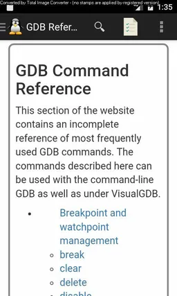 GDB Quick Reference Guide screenshot 8