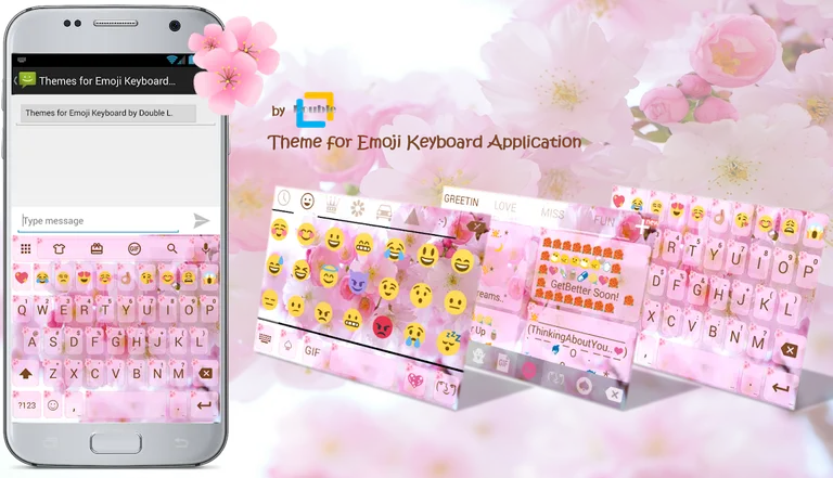 Love Cherry Valentine Emoji Keyboard Theme screenshot 8