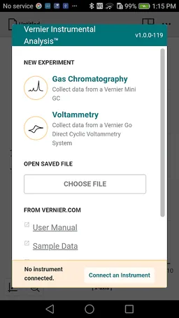 Vernier Instrumental Analysis screenshot 4