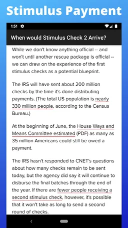 Stimulus Check App 2021 - Stimulus Check Status screenshot 3