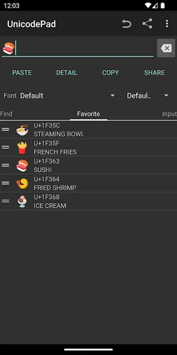 Unicode Pad screenshot 9