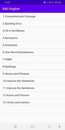 SSC ENGLISH 2023 screenshot 1