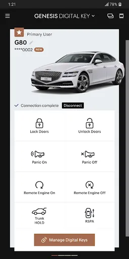 Genesis Digital Key screenshot 2