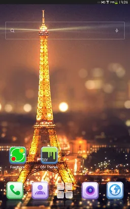 Night view of Paris theme screenshot 6